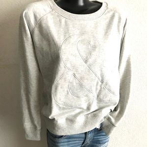 BNWT! Ferguson graphic crewneck sweatshirt SIZE: SMALL gray/cream